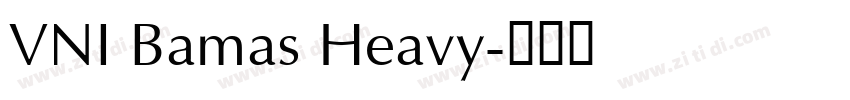 VNI Bamas Heavy字体转换